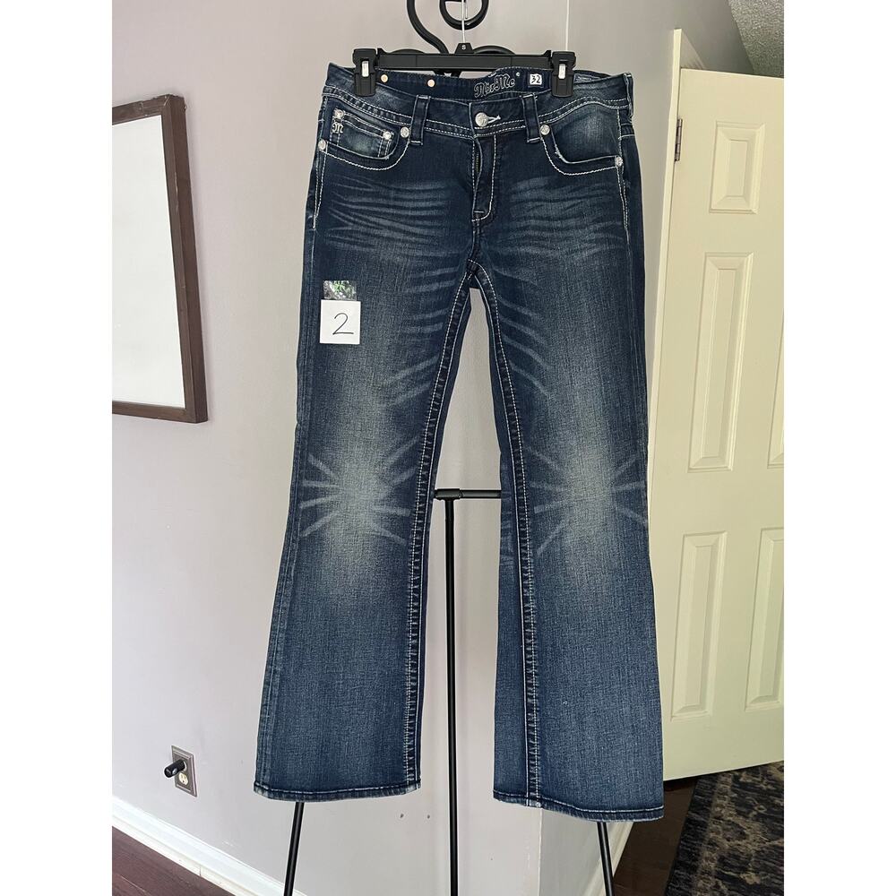 Miss Me Jeans bootcut, embellished pockets size 32x32